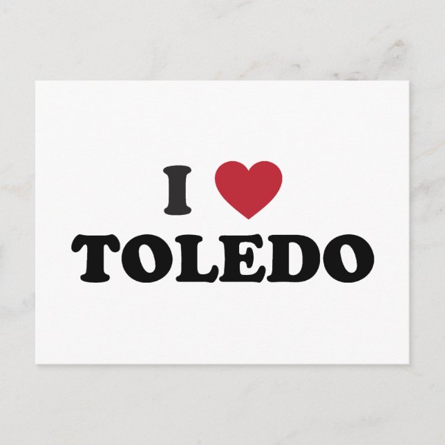 I Heart Toledo Ohio Vykort (Framsida)