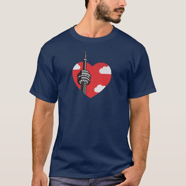 I Heart Toronto CN Torn T Shirt (Framsida)
