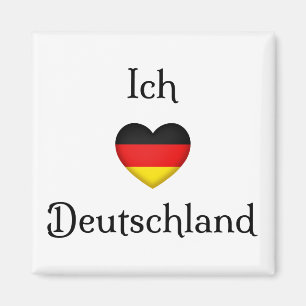 "I Heart Tyskland" tyska Pridet World Traveler Magnet