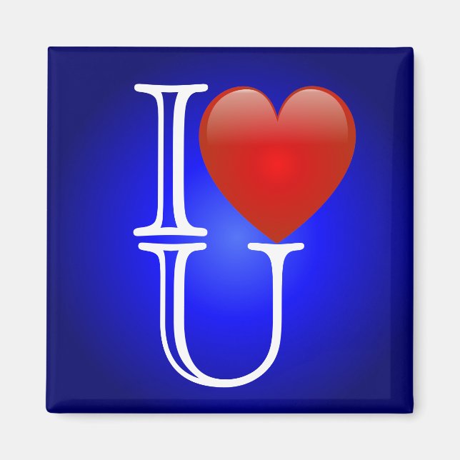 I Heart U Magnet (Framsidan)