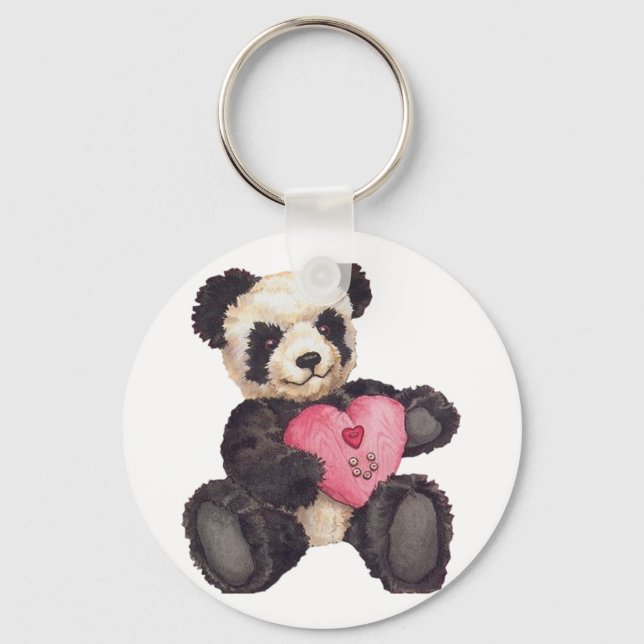 I Heart U Panda Nyckelring (Framsida)