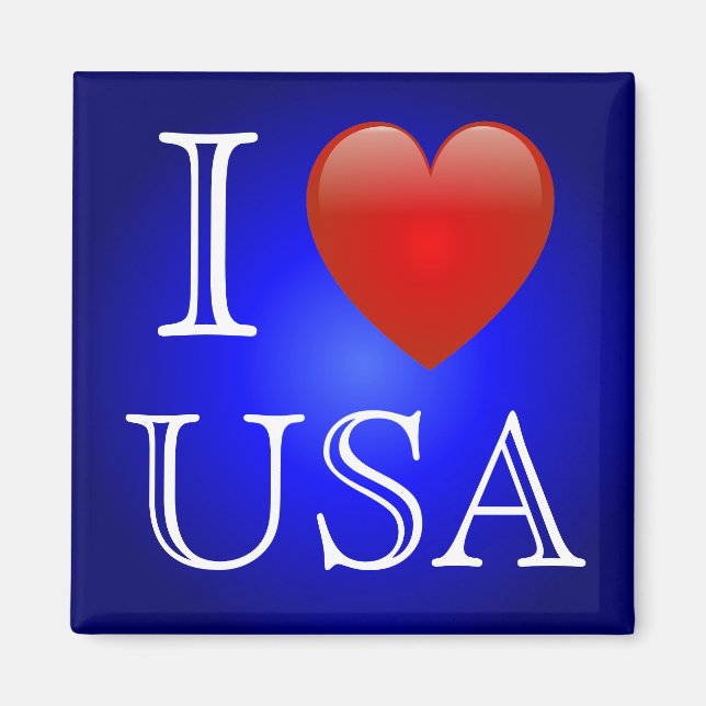 I Heart USA Magnet (Framsidan)