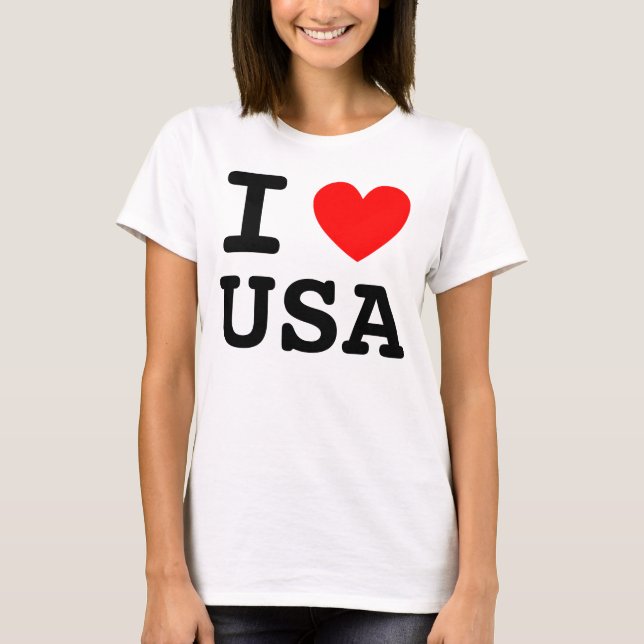 I Heart USA Shirt Tee (Framsida)