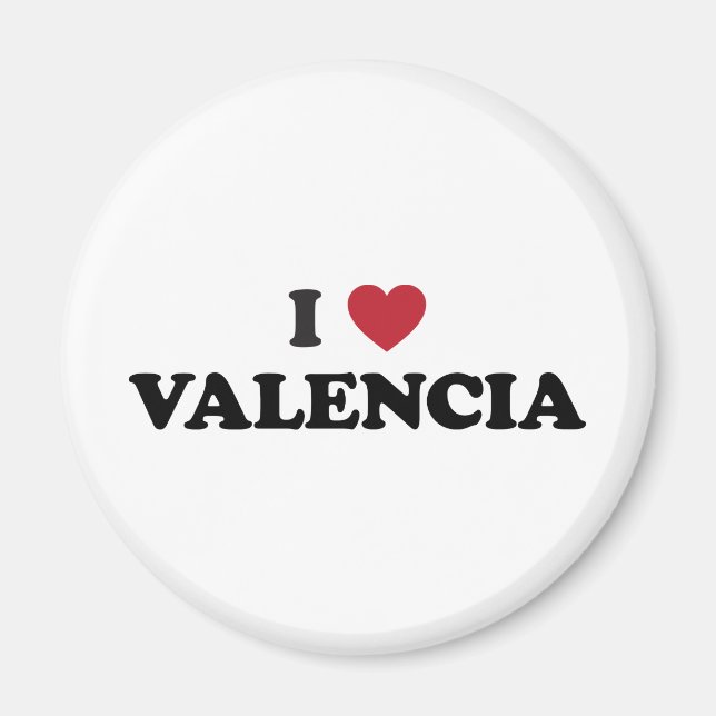 I Heart Valencia Magnet (Framsidan)