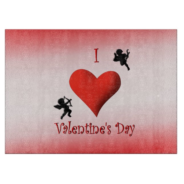 I Heart Valentines day Glass Clearing Board (Framsidan)