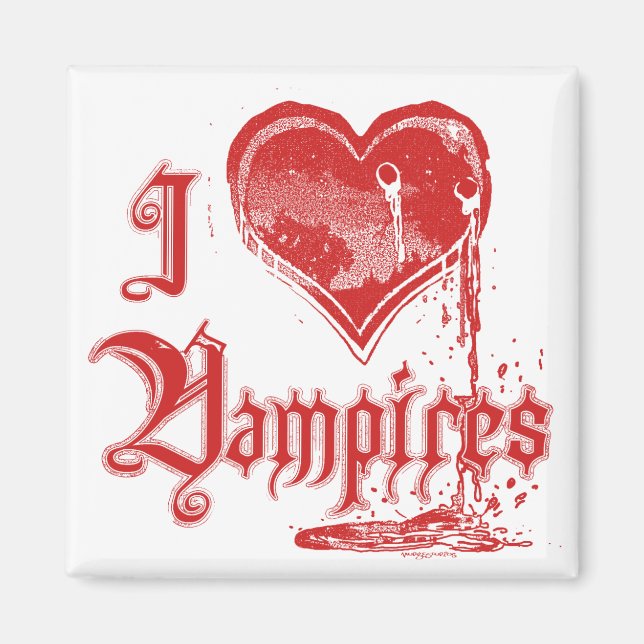 I Heart Vampyrres Magnet (Framsidan)
