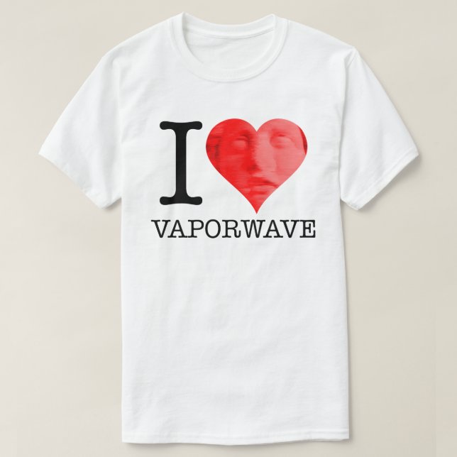 I Heart Vaporwave T-shirt (Design framsida)