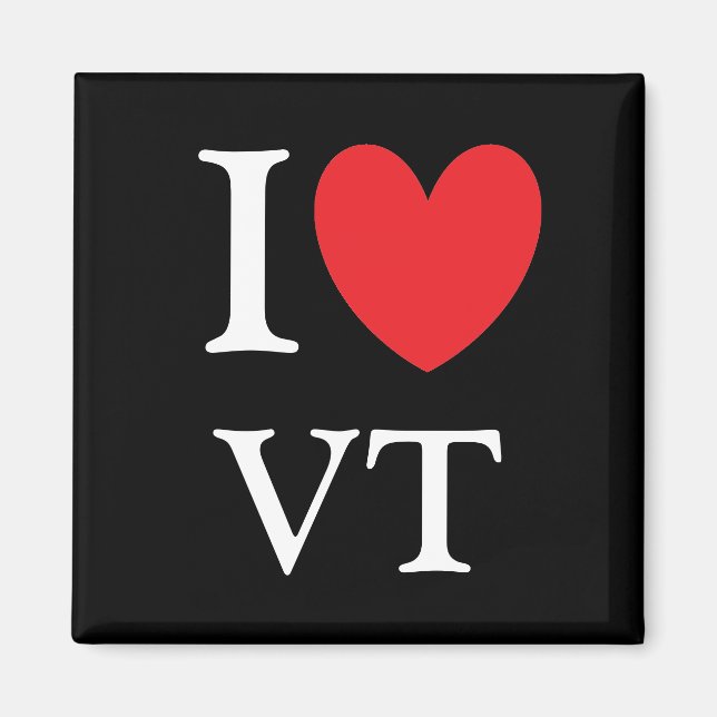 I Heart Vermont Magnet (Framsidan)