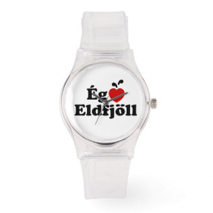I Heart-Vulkaner (Kärlek) [Ég Elska Eldfjöll] Armbandsur