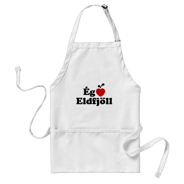 I Heart-Vulkaner (Kärlek) [Ég Elska Eldfjöll] Förkläde (Framsidan)