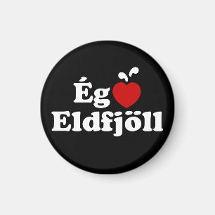 I Heart-Vulkaner (Kärlek) [Ég Elska Eldfjöll] Magnet