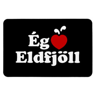 I Heart-Vulkaner (Kärlek) [Ég Elska Eldfjöll] Magnet