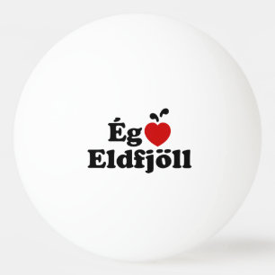 I Heart-Vulkaner (Kärlek) [Ég Elska Eldfjöll] Pingisboll