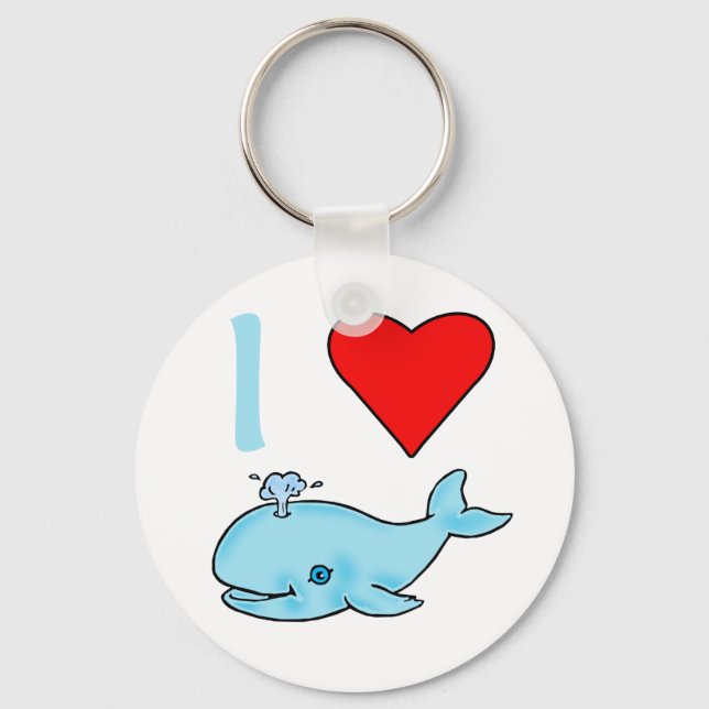 I Heart Whales Products Nyckelring (Framsida)
