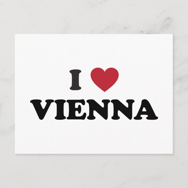 I Heart Wien Österrike Vykort (Framsida)