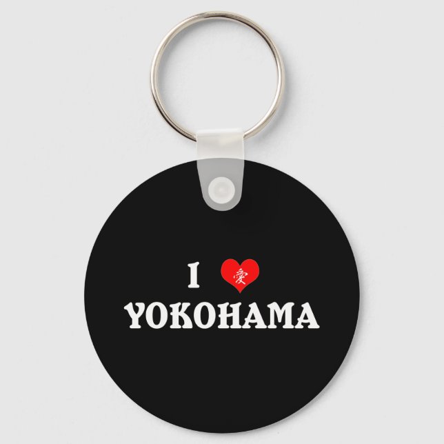 I Heart Yokohama Keychain Nyckelring (Framsida)