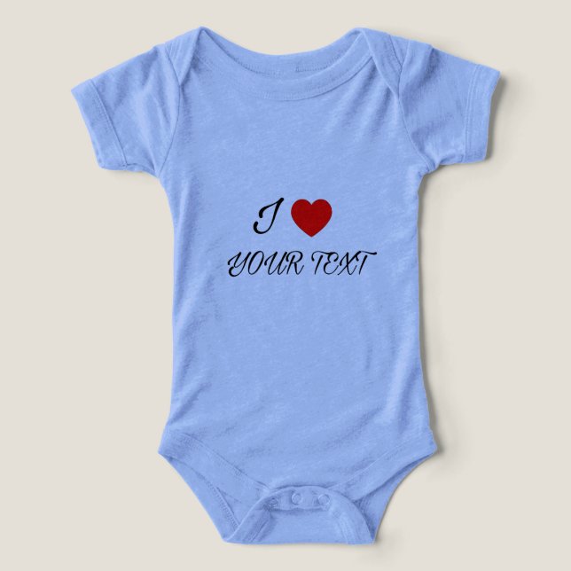 I heart your text t shirt (Design Framsida)