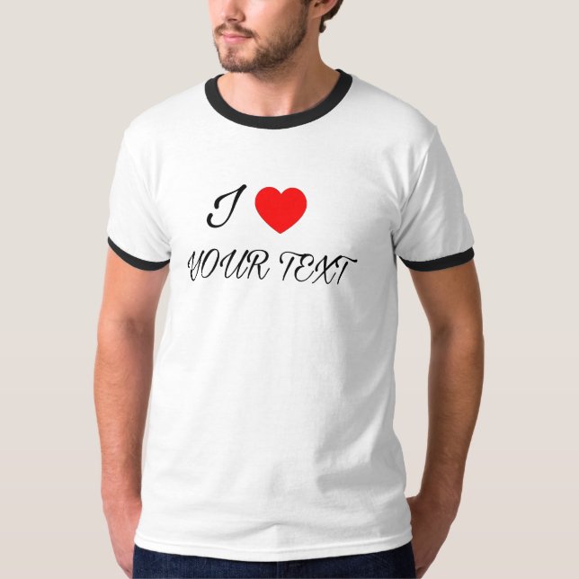 I heart Your text T Shirt (Framsida)