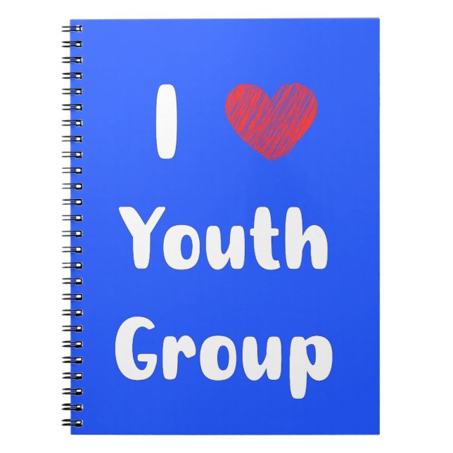 I Heart Youth Group Notebook Anteckningsbok (Framsidan)