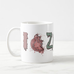 I Heart Zombies av Mam Studios Kaffemugg