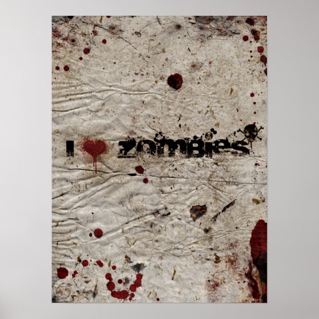 I Heart Zombies Poster (Framsidan)