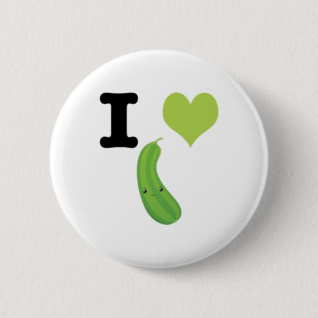 I Heart Zucchini Knapp (Framsida)