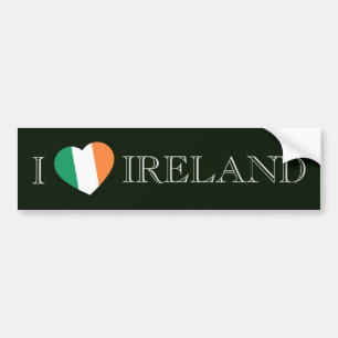 I Heartflagga Ireland bscn Bildekal
