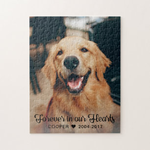 I Hearts Pet Memorial Keepsakefoto Pussel