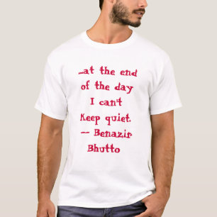 I HEDER AV BHUTTO T SHIRT