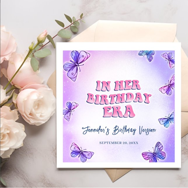 I hennes födelsedag Era Party Pappersservett (Skapare uppladdad)