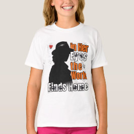 I hennes Ögon hittar världen hem - Romantic kärlek T Shirt