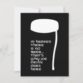 I himlen finns det ingen öl vykort