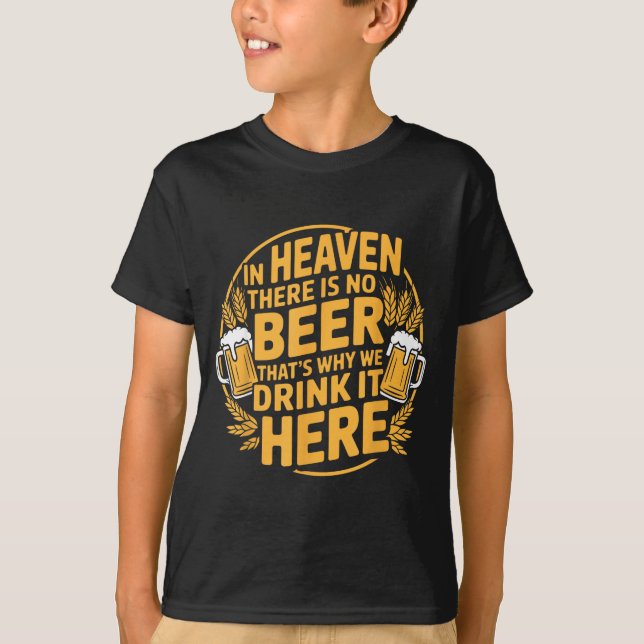 I himlen finns ingen öl t shirt (Framsida)