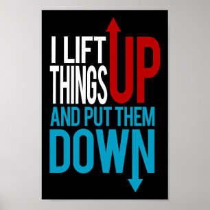 I Hiss Sak up Funny Gym Råtta Poster