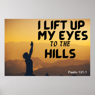 I hiss Up My Ögon to Backe Prayer Poster