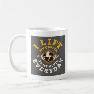 I Hiss Varje dag (Grått/Guld) Kaffemugg