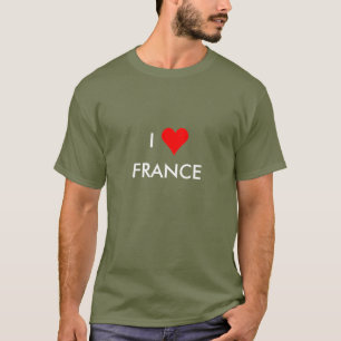 i hjärt-frankrike t-shirt