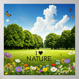 I Hjärt natur Poster