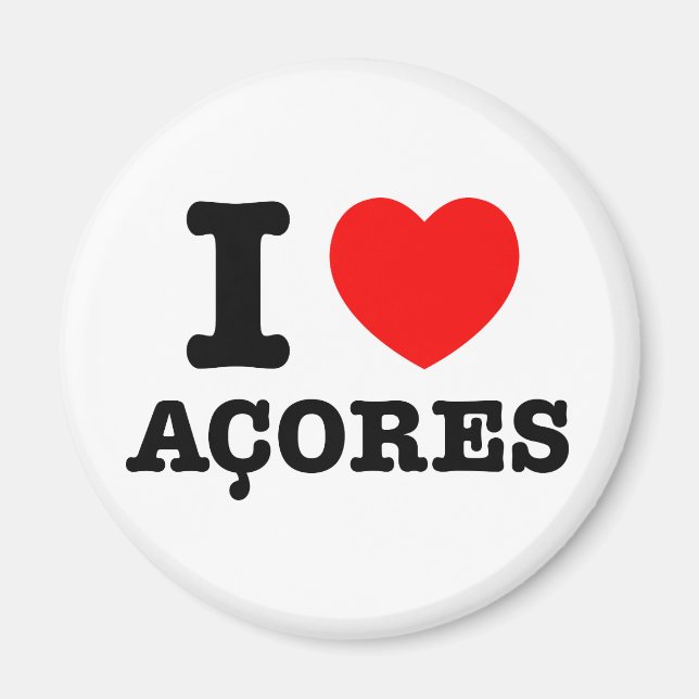 I hjärta Acores Magnet (Framsidan)