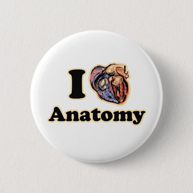 I hjärta Anatomy Science Toppen Geek Teacher Knapp (Framsida)