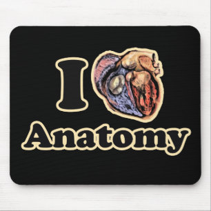 I hjärta Anatomy Science Toppen Geek Teacher Musmatta