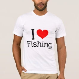 I (hjärta) Fiske T Shirt