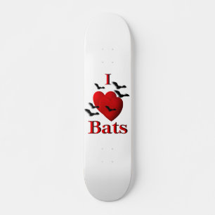 I Hjärta Fladdermöss Mini Skateboard Bräda 18,5 Cm