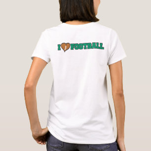 I hjärta Football kärlek T Shirt