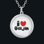 i hjärta Gaijin Silverpläterat Halsband<br><div class="desc">I hjärtat är Gaijin Globe Trotters specialiserad på idiosynkratisk bild från hela världen. Här hittar du unika hälsningskort,  vykort,  Poster,  Mousepads med mera.</div>