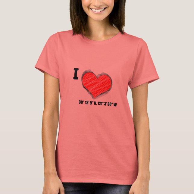 I hjärta Grass Valley Tee (Framsida)