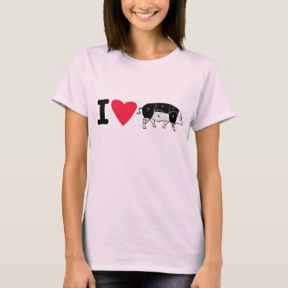i hjärta gris T T-shirt