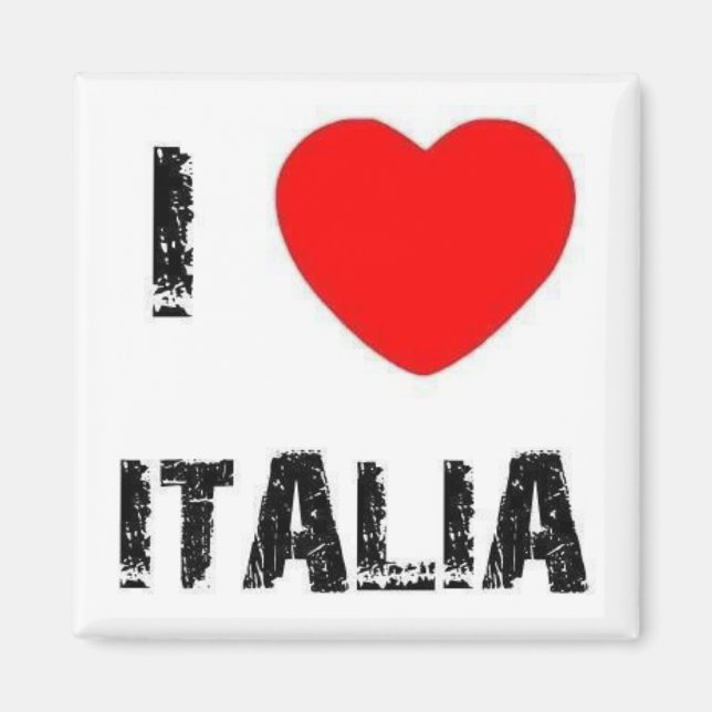 I [hjärta] Italia Magnet (Framsidan)