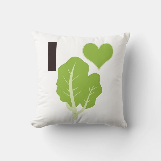 I hjärta Kale Kudde (Framsida)