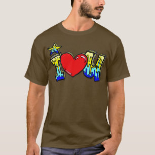 I hjärta kärlek du t shirt